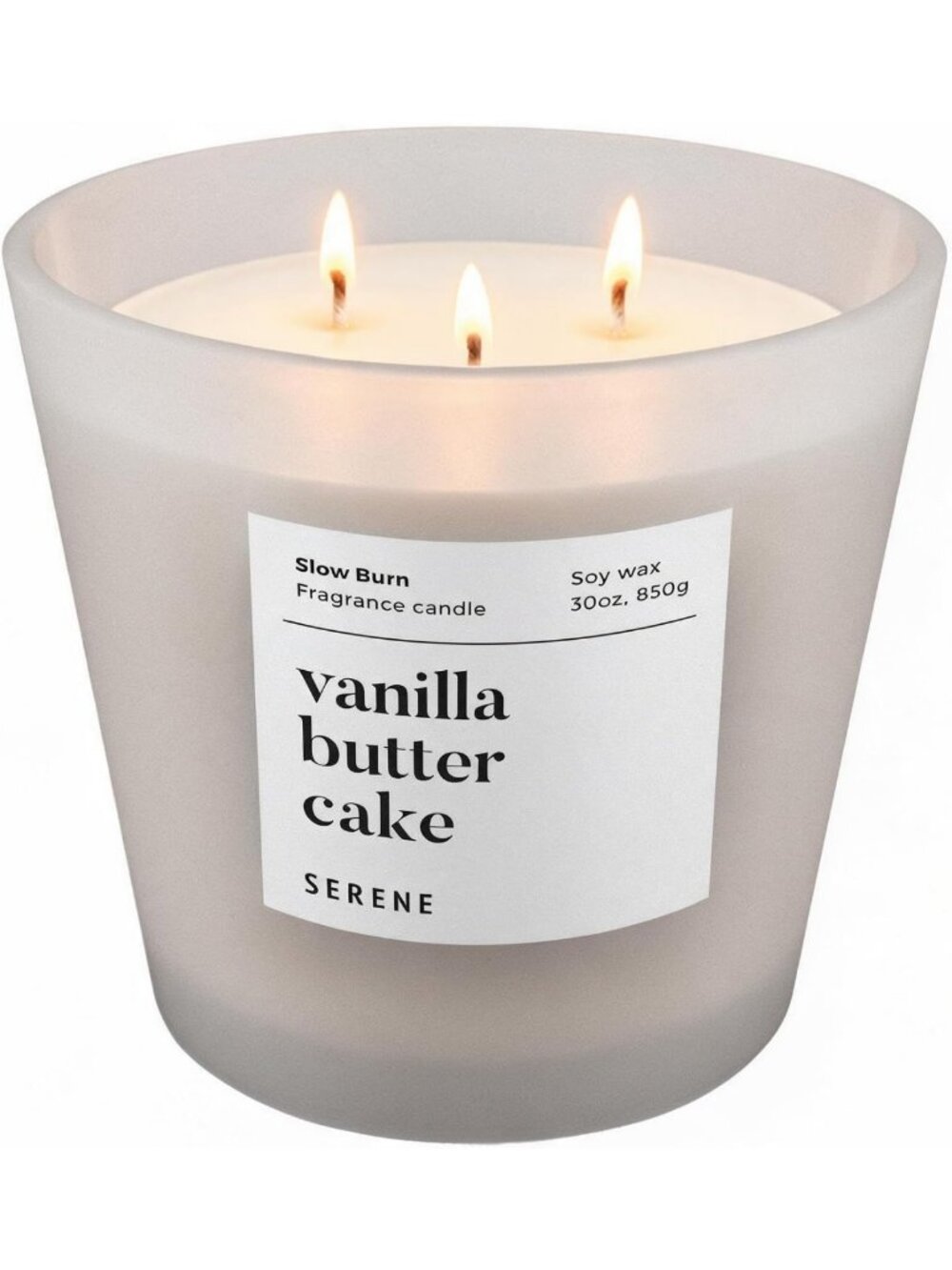 Vanilla Butter Cake 3-Wick Candle, 30 oz - Long Lasting, Up to 100 Hours Burn